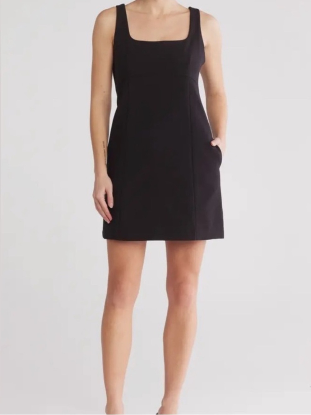 WAYF Nordstrom Black Tank Mini Dress with Pockets Women’s Size XL